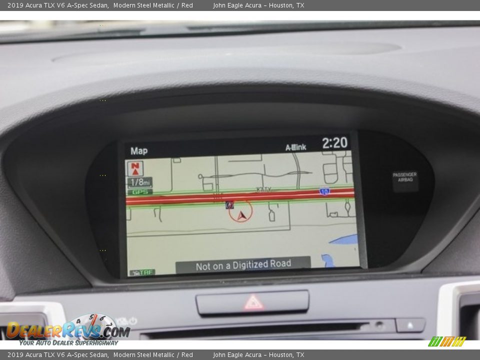 2019 Acura TLX V6 A-Spec Sedan Modern Steel Metallic / Red Photo #28