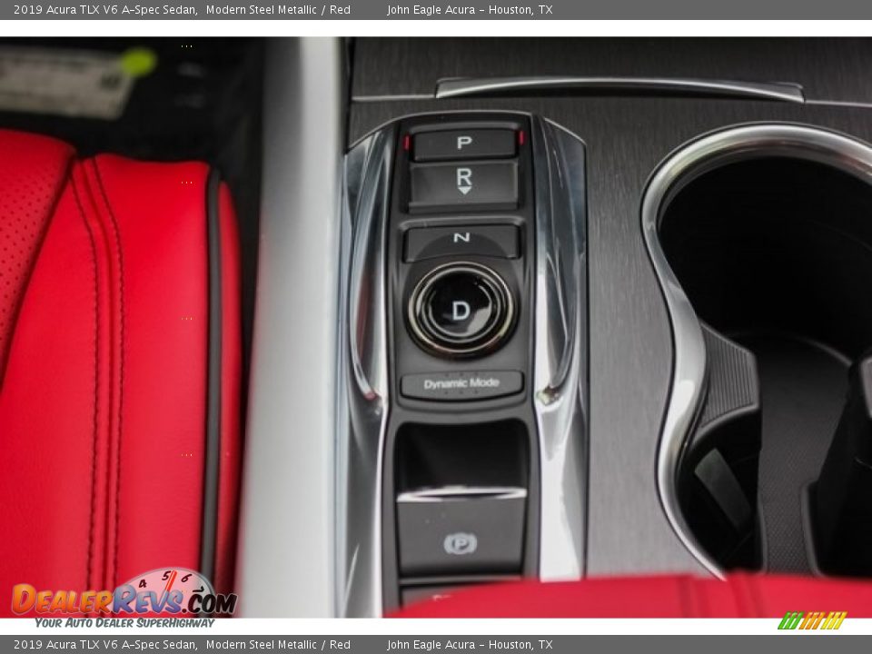 2019 Acura TLX V6 A-Spec Sedan Modern Steel Metallic / Red Photo #31
