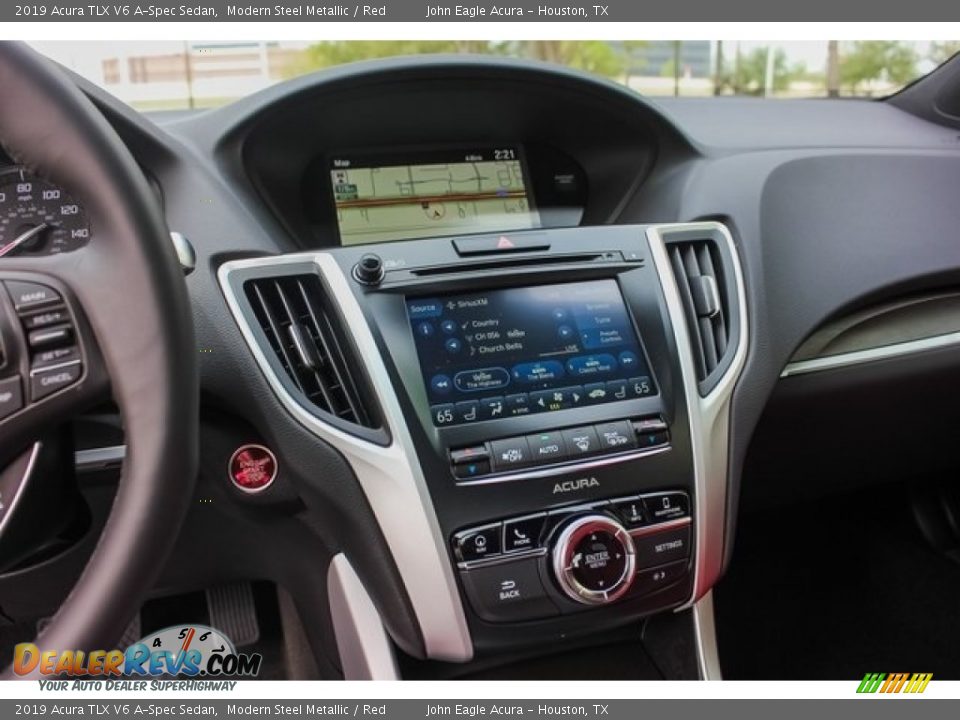 2019 Acura TLX V6 A-Spec Sedan Modern Steel Metallic / Red Photo #33
