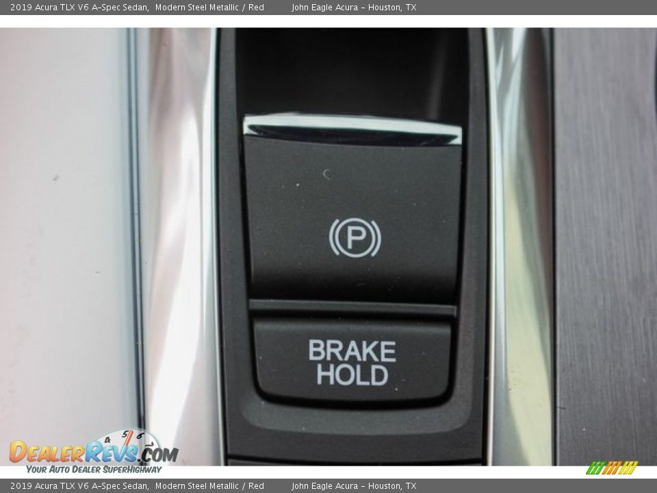 2019 Acura TLX V6 A-Spec Sedan Modern Steel Metallic / Red Photo #36