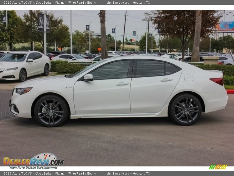 2019 Acura TLX V6 A-Spec Sedan Platinum White Pearl / Ebony Photo #4