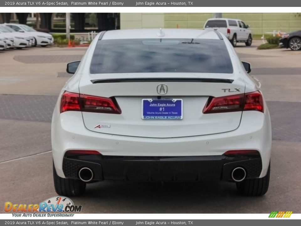 2019 Acura TLX V6 A-Spec Sedan Platinum White Pearl / Ebony Photo #6
