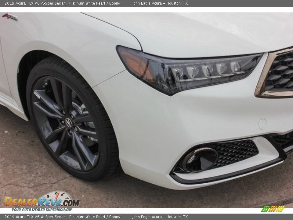 2019 Acura TLX V6 A-Spec Sedan Platinum White Pearl / Ebony Photo #10