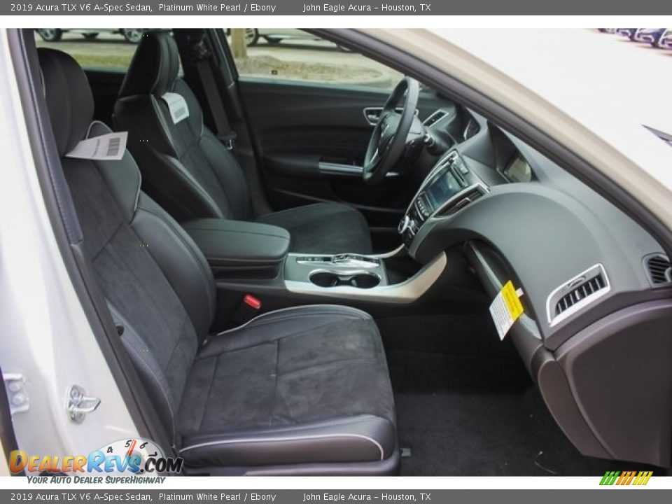 2019 Acura TLX V6 A-Spec Sedan Platinum White Pearl / Ebony Photo #23