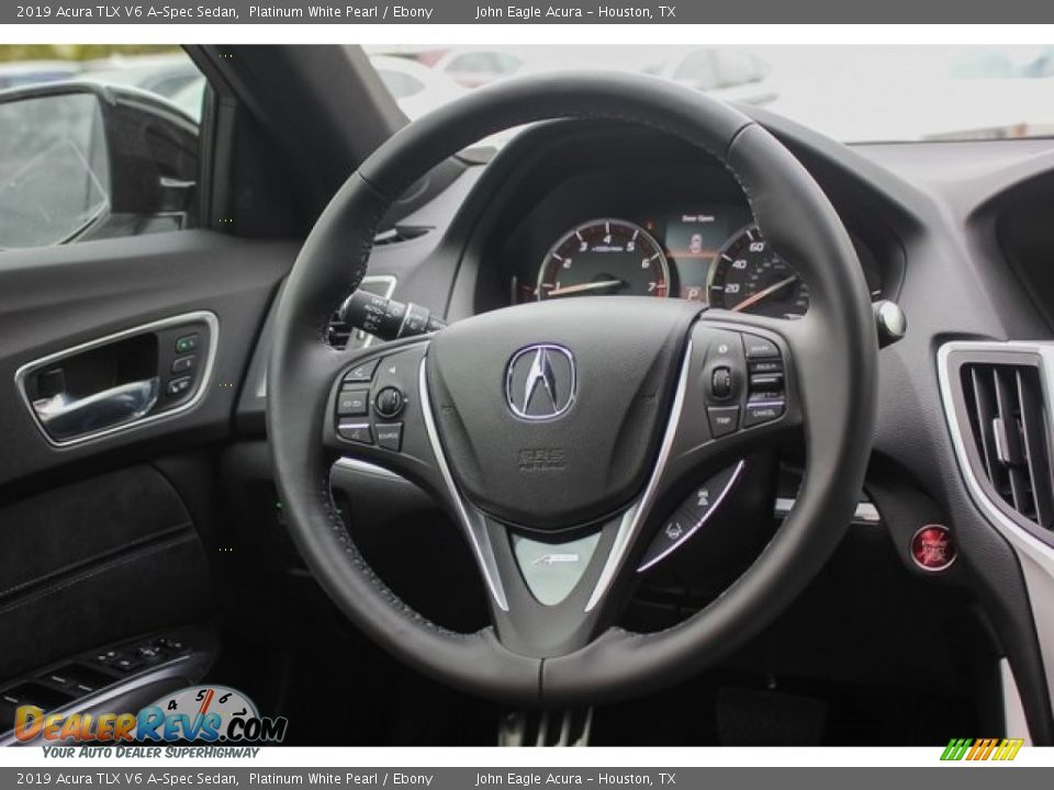 2019 Acura TLX V6 A-Spec Sedan Platinum White Pearl / Ebony Photo #26