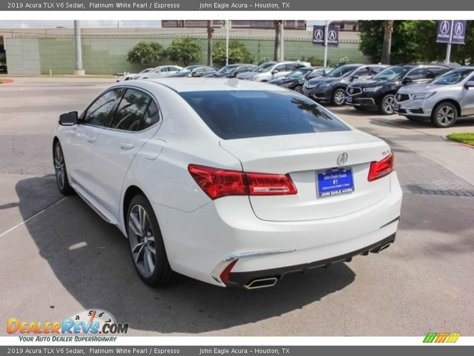 2019 Acura TLX V6 Sedan Platinum White Pearl / Espresso Photo #5