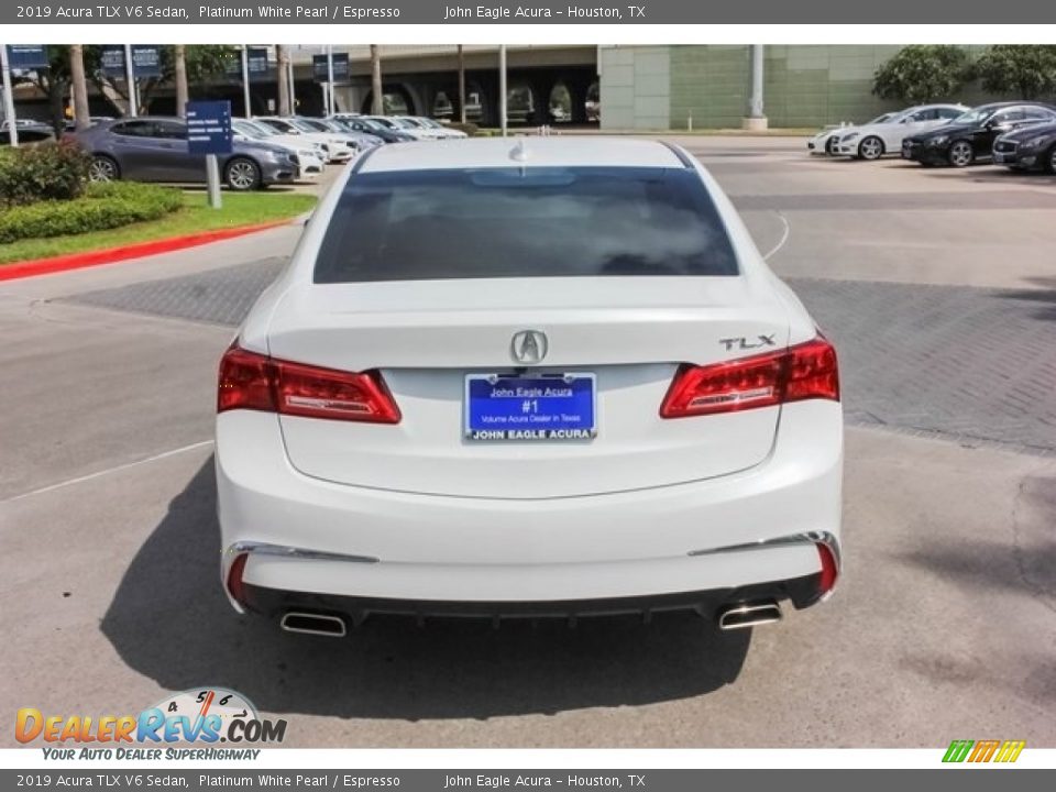 2019 Acura TLX V6 Sedan Platinum White Pearl / Espresso Photo #6