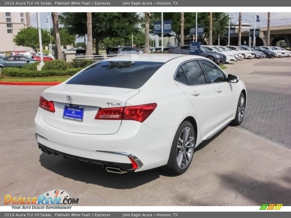 2019 Acura TLX V6 Sedan Platinum White Pearl / Espresso Photo #7