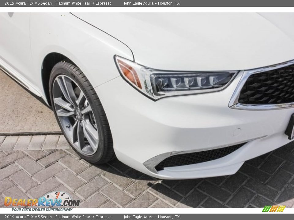 2019 Acura TLX V6 Sedan Platinum White Pearl / Espresso Photo #10