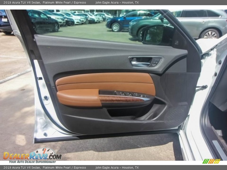 2019 Acura TLX V6 Sedan Platinum White Pearl / Espresso Photo #18