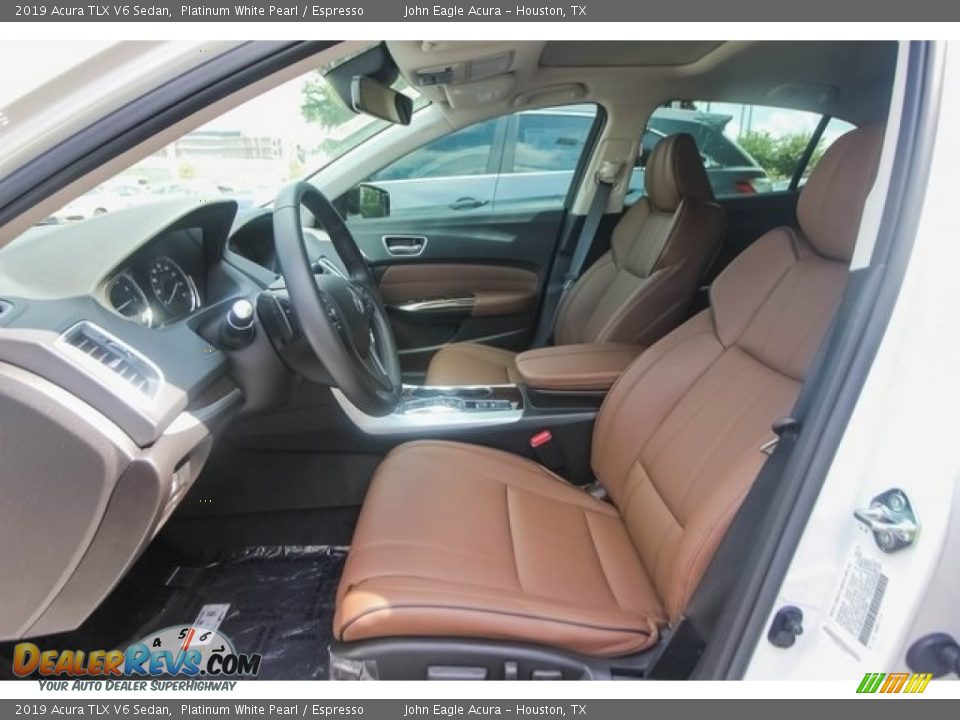 2019 Acura TLX V6 Sedan Platinum White Pearl / Espresso Photo #19
