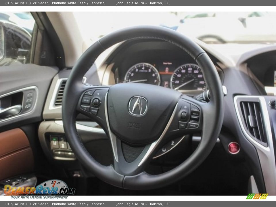 2019 Acura TLX V6 Sedan Platinum White Pearl / Espresso Photo #28