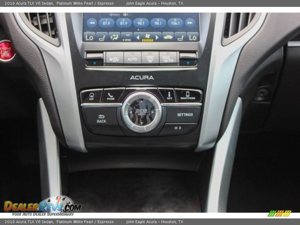 2019 Acura TLX V6 Sedan Platinum White Pearl / Espresso Photo #34