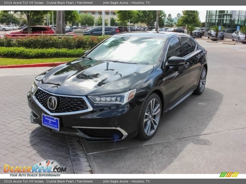2019 Acura TLX V6 Sedan Crystal Black Pearl / Parchment Photo #3