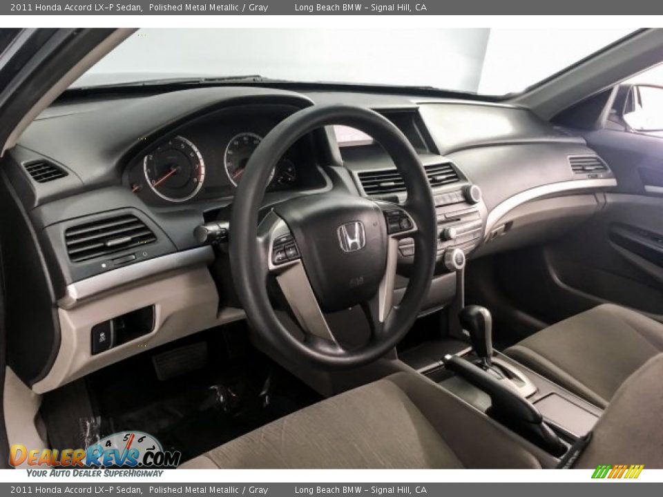 2011 Honda Accord LX-P Sedan Polished Metal Metallic / Gray Photo #19