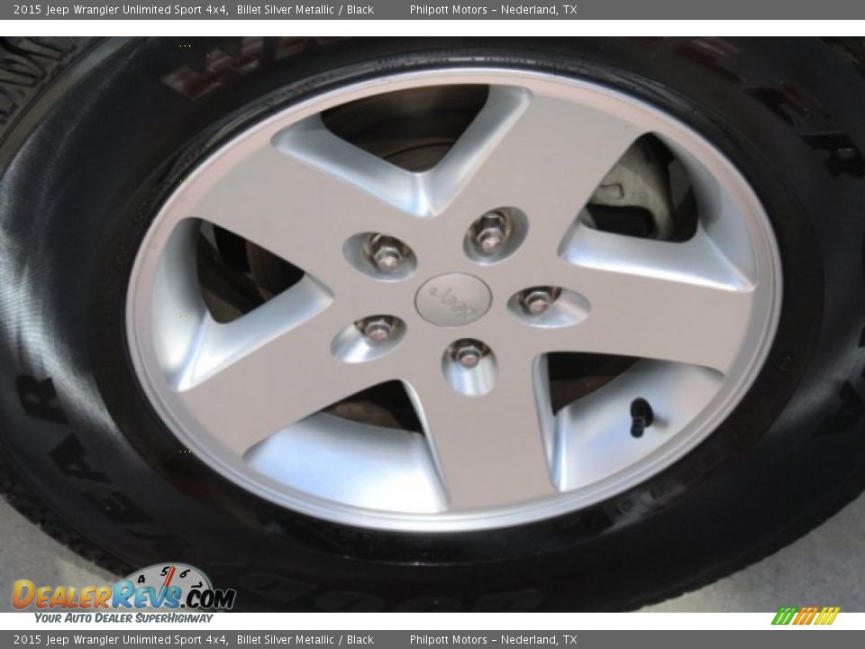 2015 Jeep Wrangler Unlimited Sport 4x4 Billet Silver Metallic / Black Photo #4