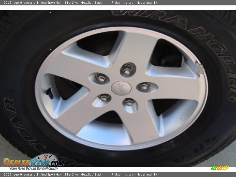 2015 Jeep Wrangler Unlimited Sport 4x4 Billet Silver Metallic / Black Photo #5