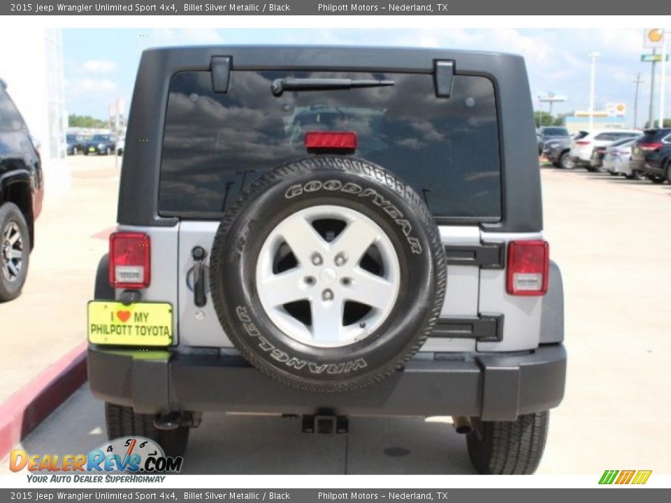 2015 Jeep Wrangler Unlimited Sport 4x4 Billet Silver Metallic / Black Photo #7