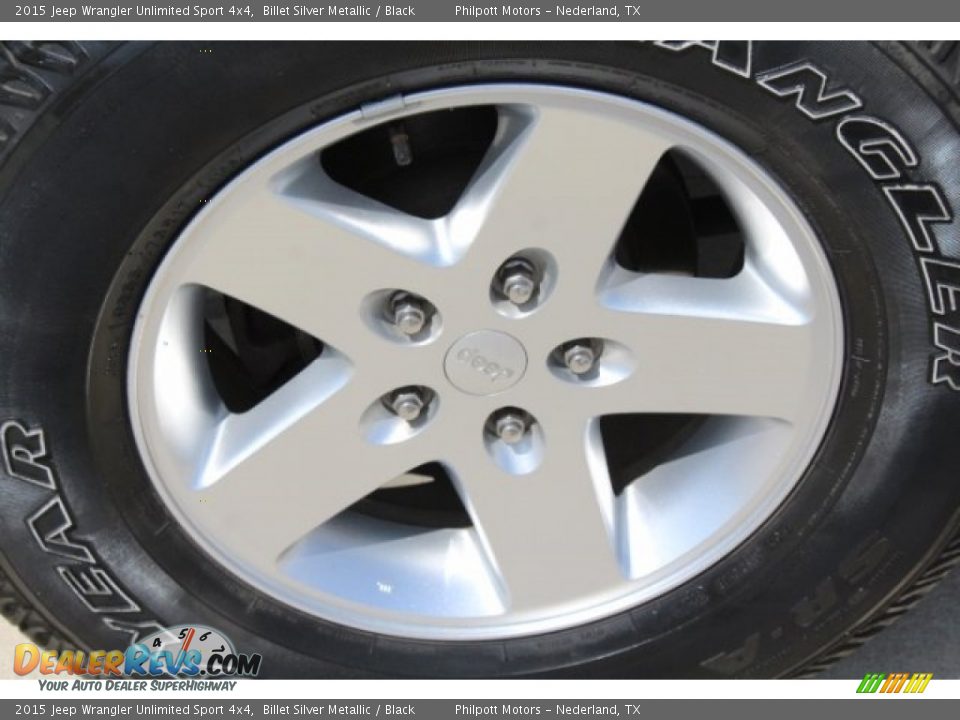 2015 Jeep Wrangler Unlimited Sport 4x4 Billet Silver Metallic / Black Photo #9