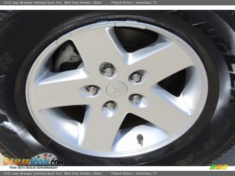 2015 Jeep Wrangler Unlimited Sport 4x4 Billet Silver Metallic / Black Photo #10