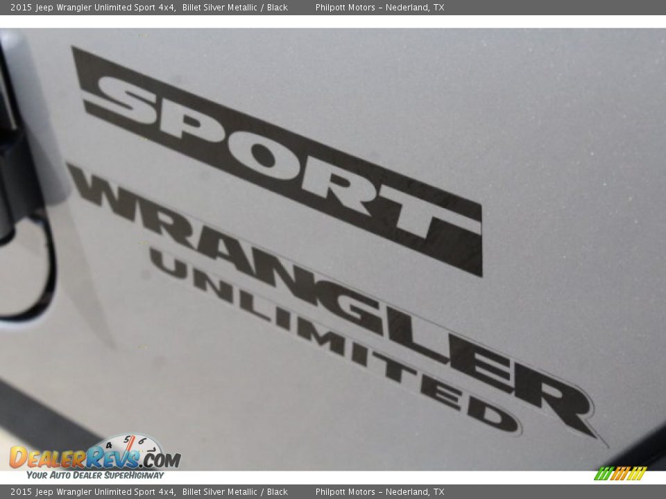 2015 Jeep Wrangler Unlimited Sport 4x4 Billet Silver Metallic / Black Photo #11
