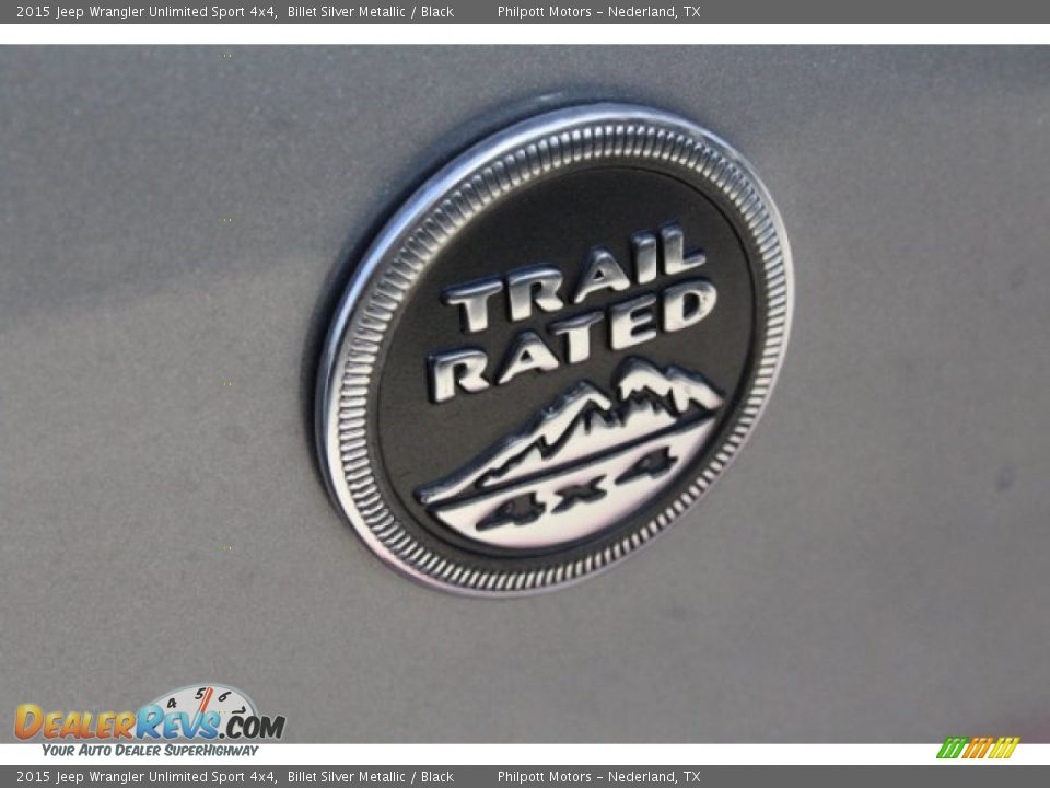 2015 Jeep Wrangler Unlimited Sport 4x4 Billet Silver Metallic / Black Photo #13