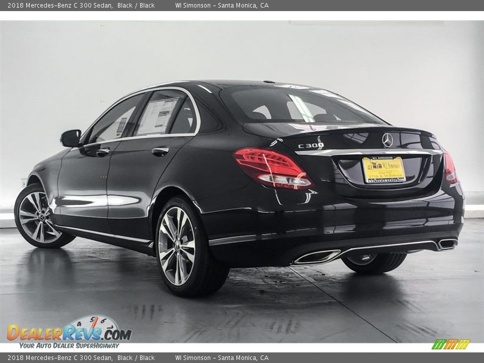 2018 Mercedes-Benz C 300 Sedan Black / Black Photo #3