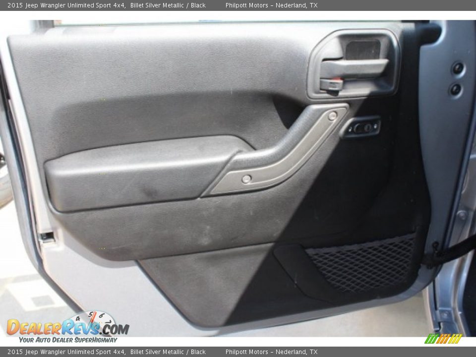 2015 Jeep Wrangler Unlimited Sport 4x4 Billet Silver Metallic / Black Photo #14