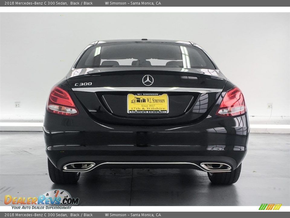 2018 Mercedes-Benz C 300 Sedan Black / Black Photo #4