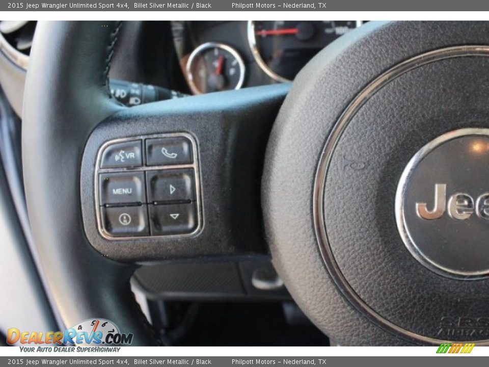 2015 Jeep Wrangler Unlimited Sport 4x4 Billet Silver Metallic / Black Photo #20