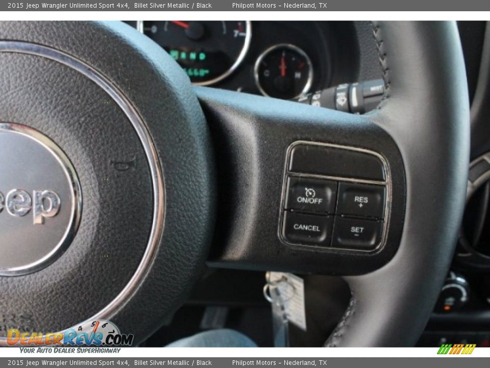 2015 Jeep Wrangler Unlimited Sport 4x4 Billet Silver Metallic / Black Photo #21