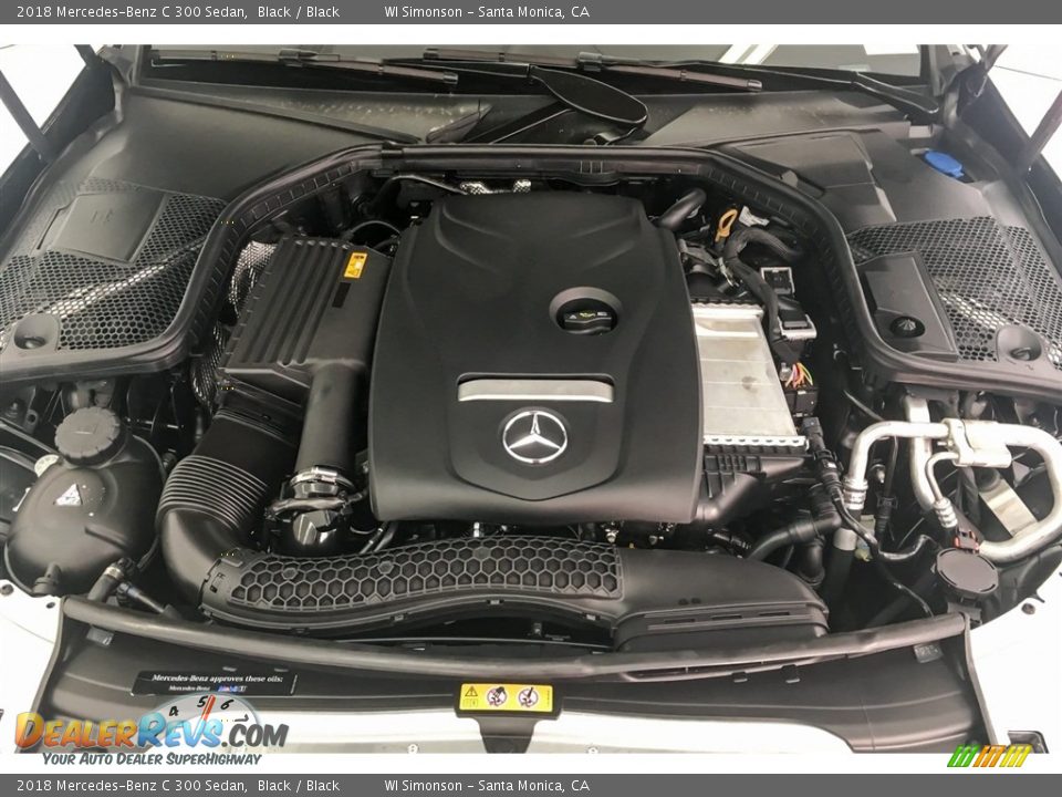 2018 Mercedes-Benz C 300 Sedan Black / Black Photo #8