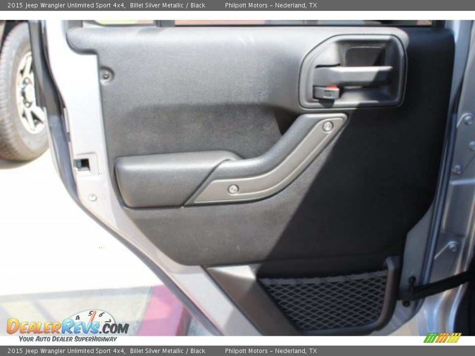 2015 Jeep Wrangler Unlimited Sport 4x4 Billet Silver Metallic / Black Photo #24