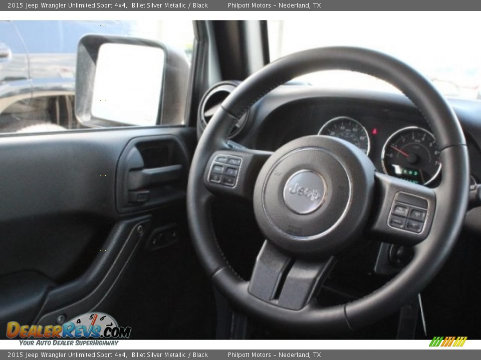 2015 Jeep Wrangler Unlimited Sport 4x4 Billet Silver Metallic / Black Photo #27