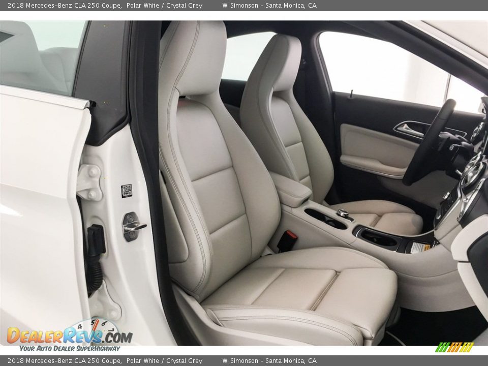 2018 Mercedes-Benz CLA 250 Coupe Polar White / Crystal Grey Photo #2