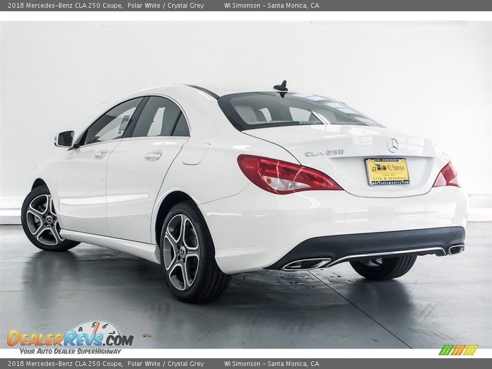 2018 Mercedes-Benz CLA 250 Coupe Polar White / Crystal Grey Photo #3