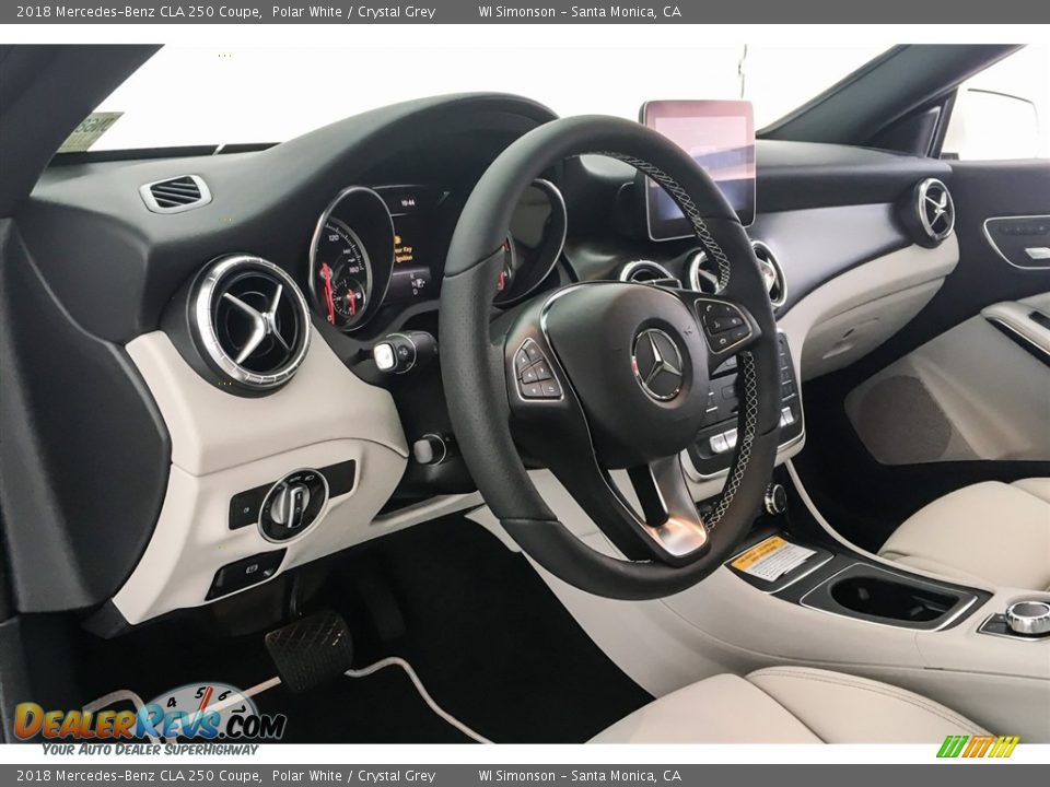 2018 Mercedes-Benz CLA 250 Coupe Polar White / Crystal Grey Photo #5