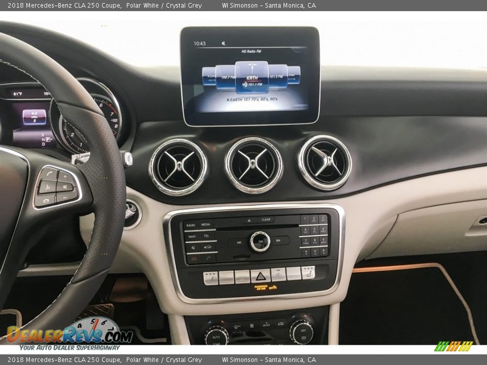 2018 Mercedes-Benz CLA 250 Coupe Polar White / Crystal Grey Photo #6