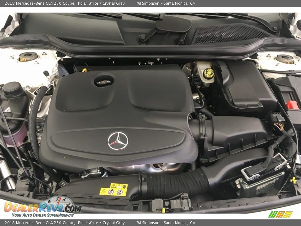 2018 Mercedes-Benz CLA 250 Coupe Polar White / Crystal Grey Photo #8