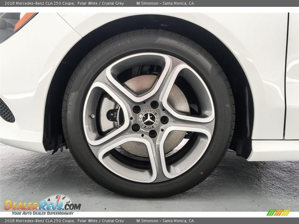 2018 Mercedes-Benz CLA 250 Coupe Polar White / Crystal Grey Photo #9