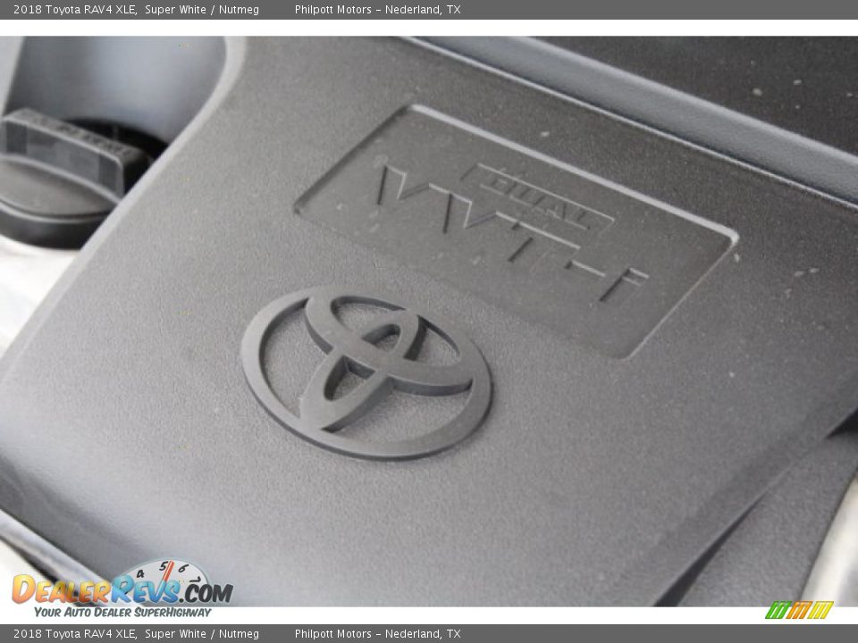 2018 Toyota RAV4 XLE Super White / Nutmeg Photo #34