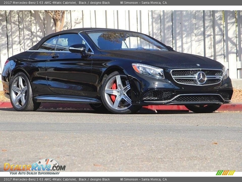 2017 Mercedes-Benz S 63 AMG 4Matic Cabriolet Black / designo Black Photo #2