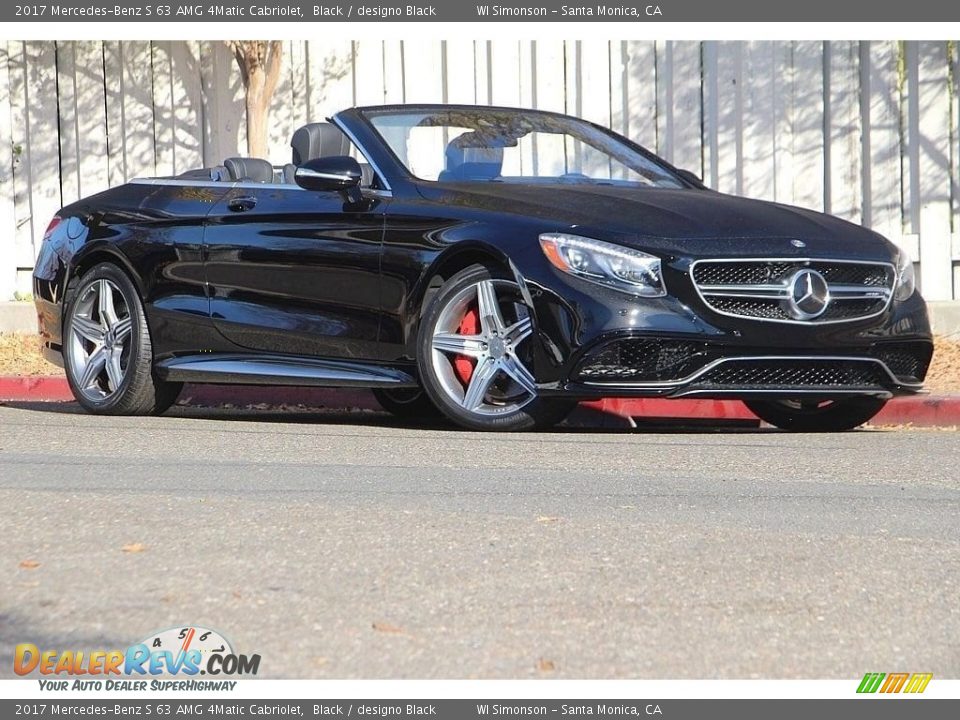2017 Mercedes-Benz S 63 AMG 4Matic Cabriolet Black / designo Black Photo #3