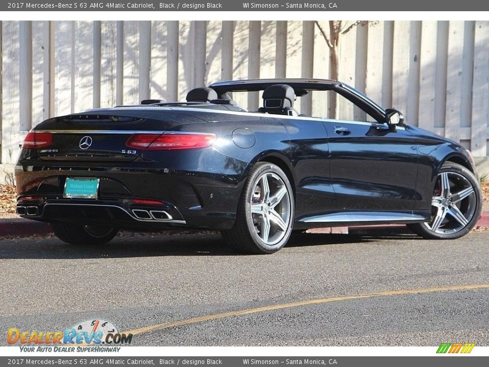 2017 Mercedes-Benz S 63 AMG 4Matic Cabriolet Black / designo Black Photo #7