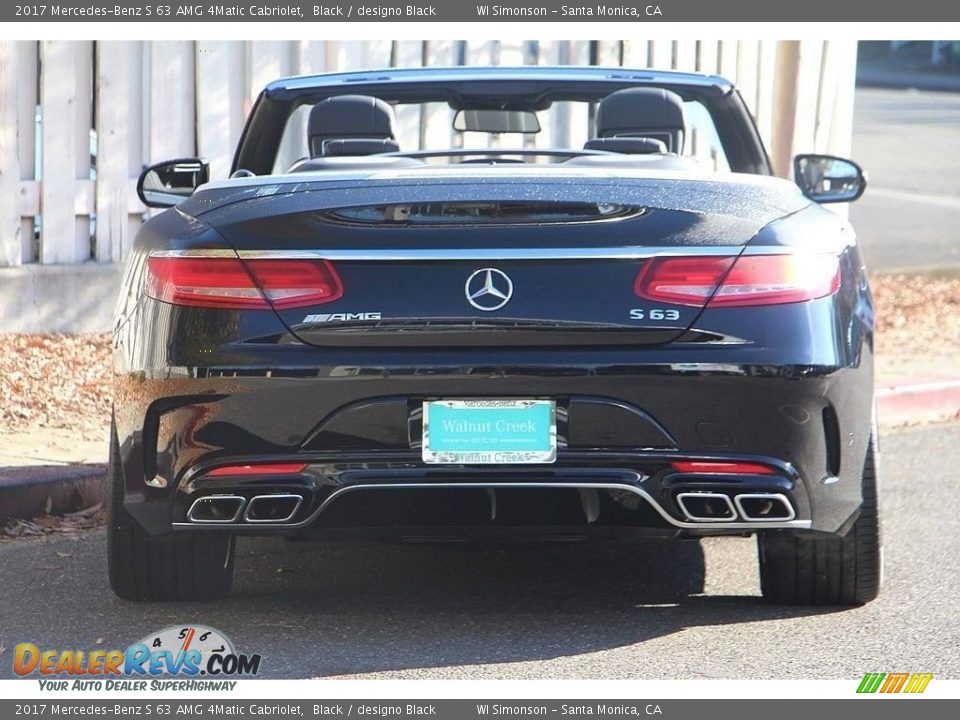 2017 Mercedes-Benz S 63 AMG 4Matic Cabriolet Black / designo Black Photo #8