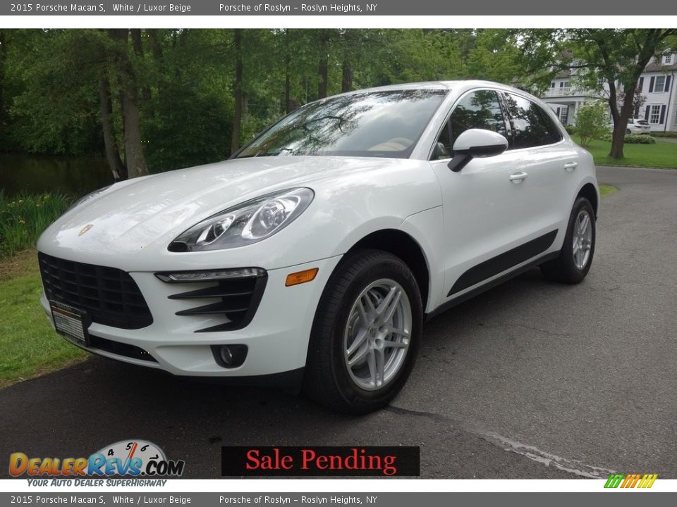 2015 Porsche Macan S White / Luxor Beige Photo #1