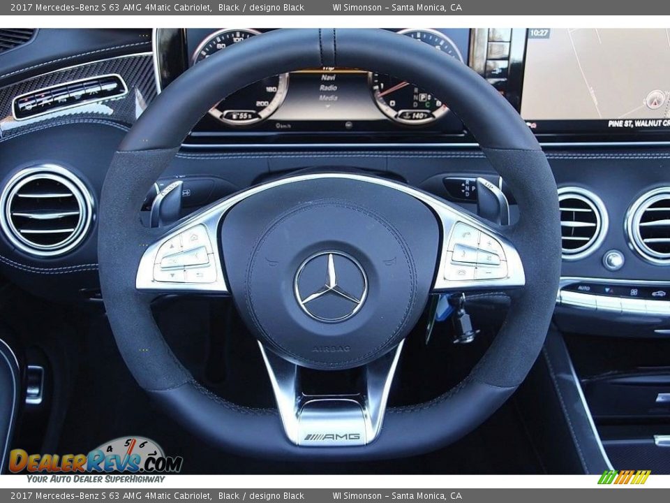 2017 Mercedes-Benz S 63 AMG 4Matic Cabriolet Black / designo Black Photo #12