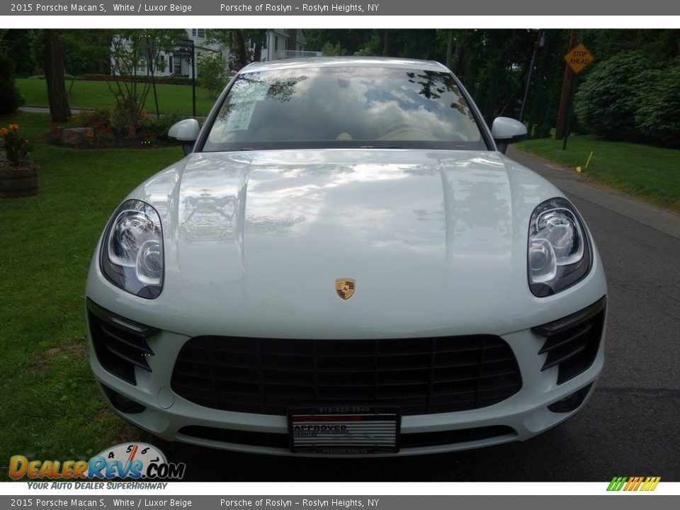 2015 Porsche Macan S White / Luxor Beige Photo #2