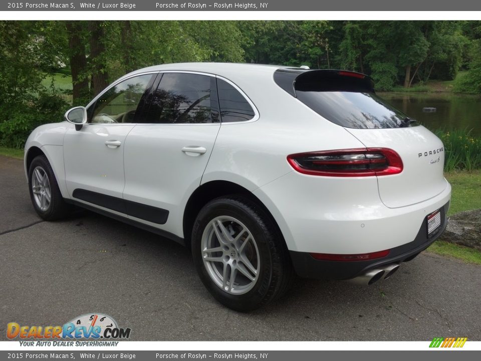 2015 Porsche Macan S White / Luxor Beige Photo #4