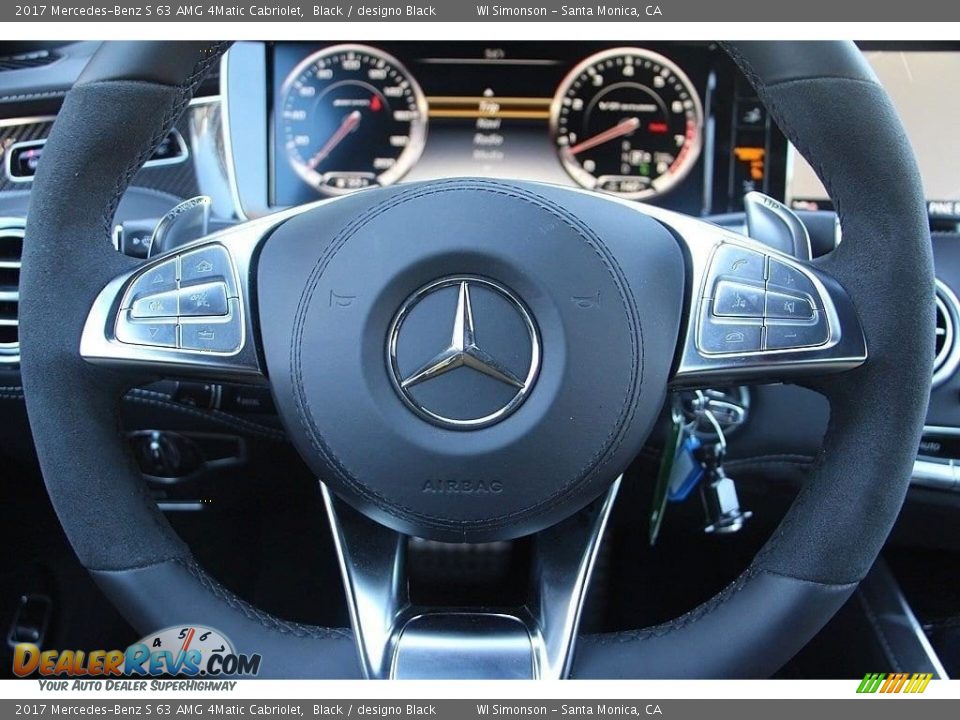 2017 Mercedes-Benz S 63 AMG 4Matic Cabriolet Black / designo Black Photo #15